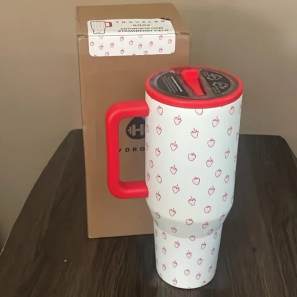 Hydrojug x Anthropologie 40 oz traveler- Strawberry